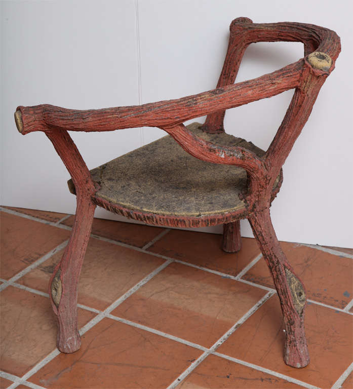 Faux Bois Table and Chairs 1