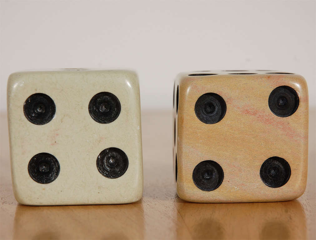 Great gift oddity:  a large pair of marble dice.