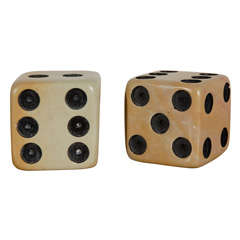 Pair of Large Marble Dice