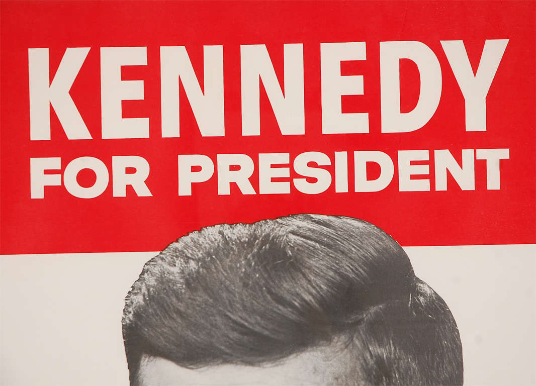 Pair of Framed Vintage Kennedy/Johnson Campaign Posters 1