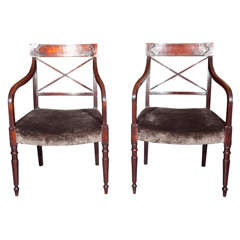 English Regency Arm Chairs