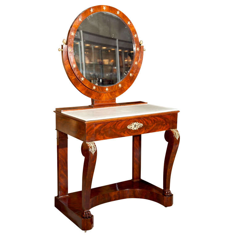 French Charles X Dressing Table For Sale
