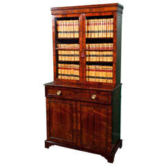 Antique Rosewood Secretary Bookcase