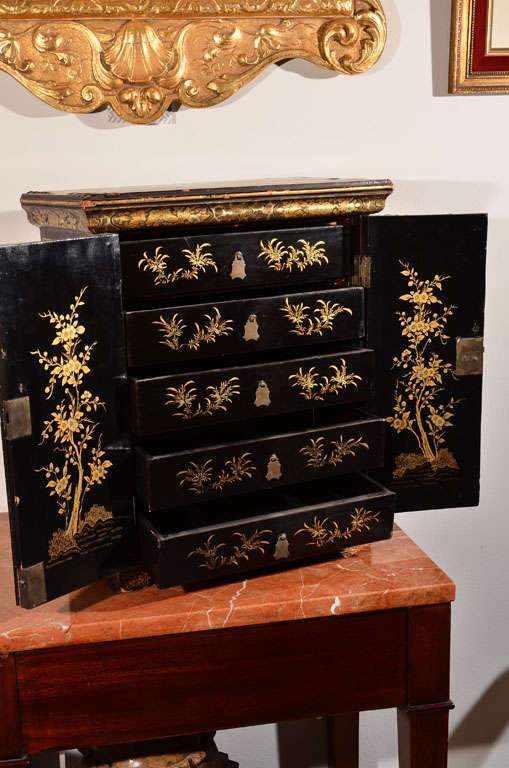 Miniature Chinese Lacquer Chest 3