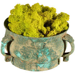 Chinese Oxidized Bronze Cachepot