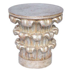 Carved Silvergilt Capital Table