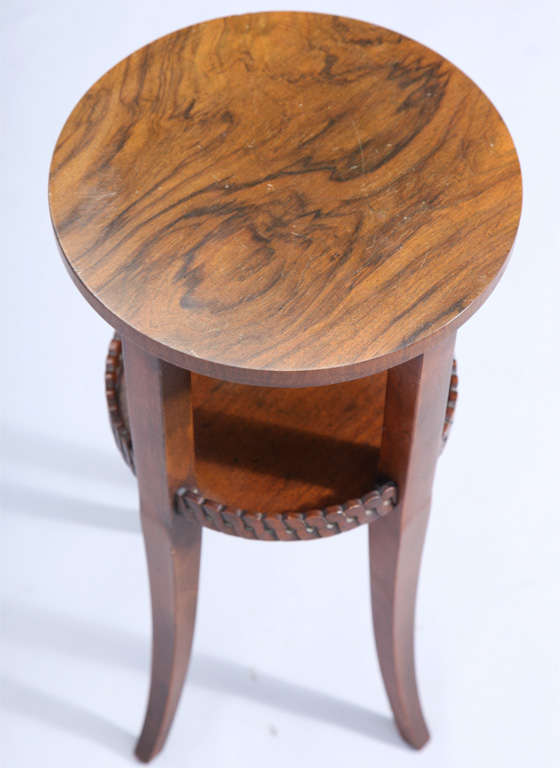American Round Vintage Baker Accent Table
