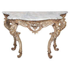 18th Century Italian Rococo Console Table