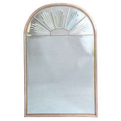 Sunburst Etched Arched Mirror