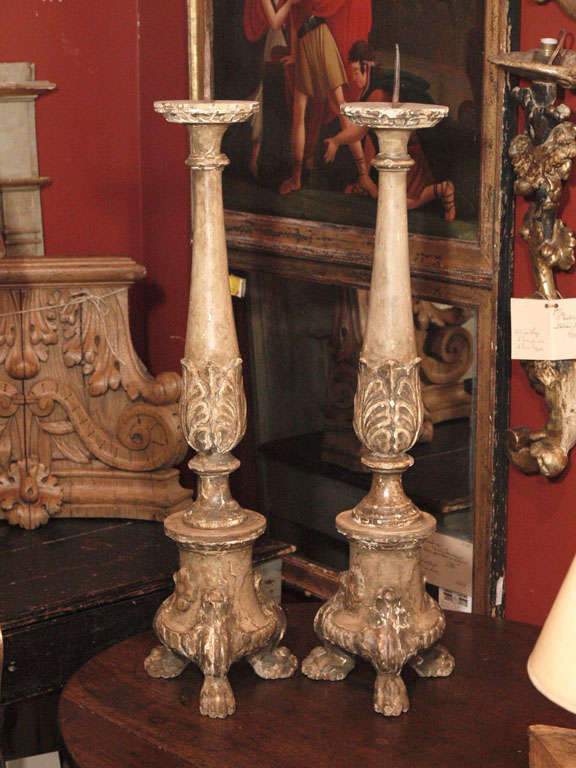 Pair French Altar Candlesticks