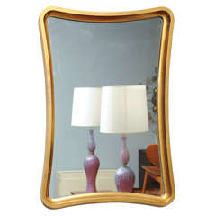 Asymmetrical Gilt Mirror
