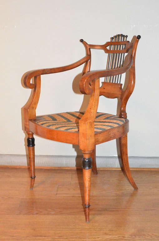 Set of Four Chairs and Two Armchairs
