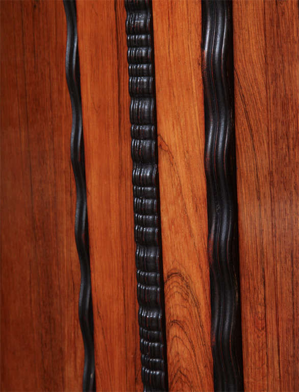 A Pair of Anglo-Indian Rosewood and Ebony Armoires 2
