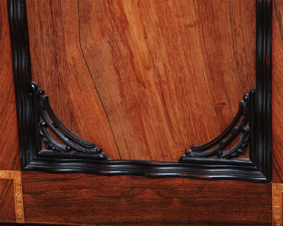 A Pair of Anglo-Indian Rosewood and Ebony Armoires 4