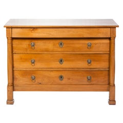 A Fruitwood Four-Drawer French Empire Commode $6500