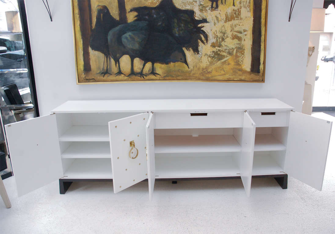 Rare 5 Door Studded Cabinet by Tommi Parzinger