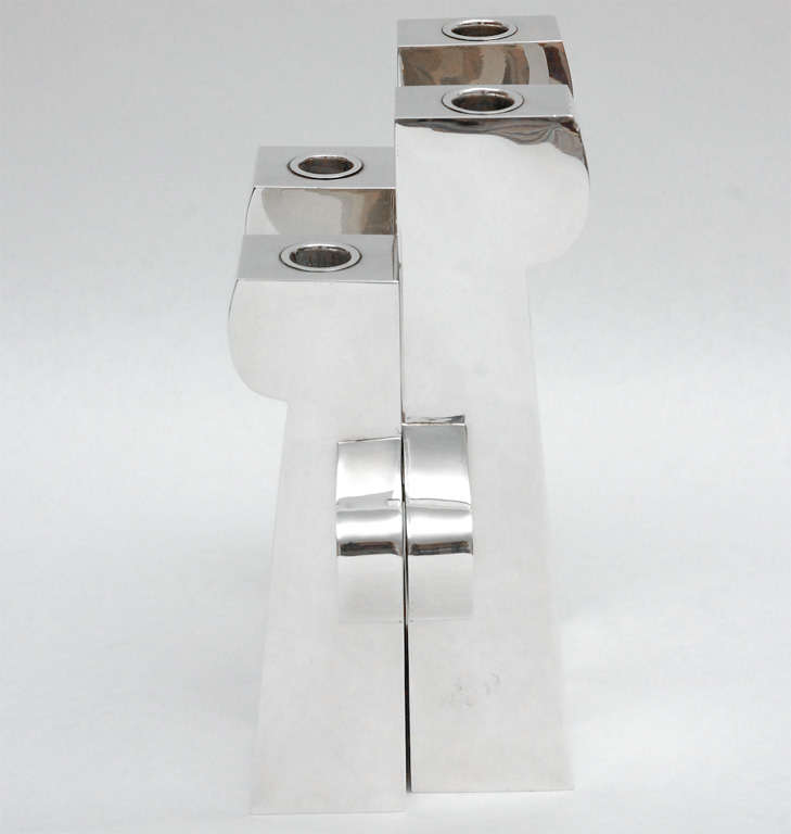 20th Century Sterling Silver Candelabra by Damian Garrido