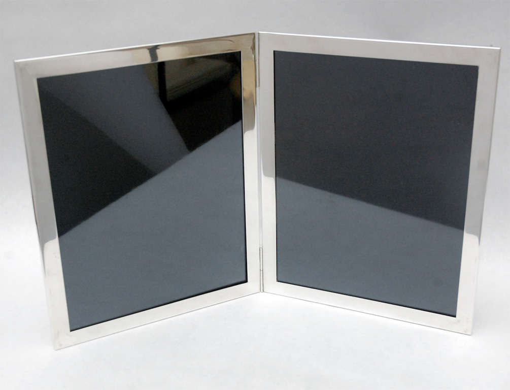 Sterling Silver Double Picture Frame by Tiffany and Co. at 1stdibs