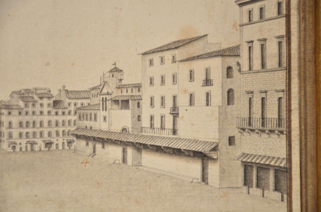 Italian Andrea Scacciati Drawing For Sale