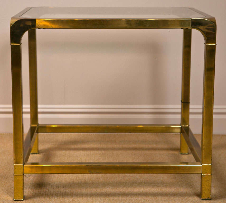 Pair of Matercraft Brass Side Tables