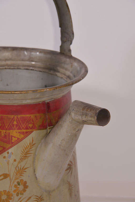 19th Century American Zinc Watering Can 1
