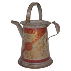 Antique 19th Century American Zinc Watering Can
