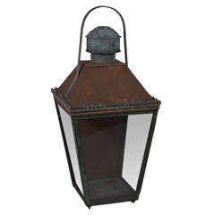19th Century French Zinc Lantern