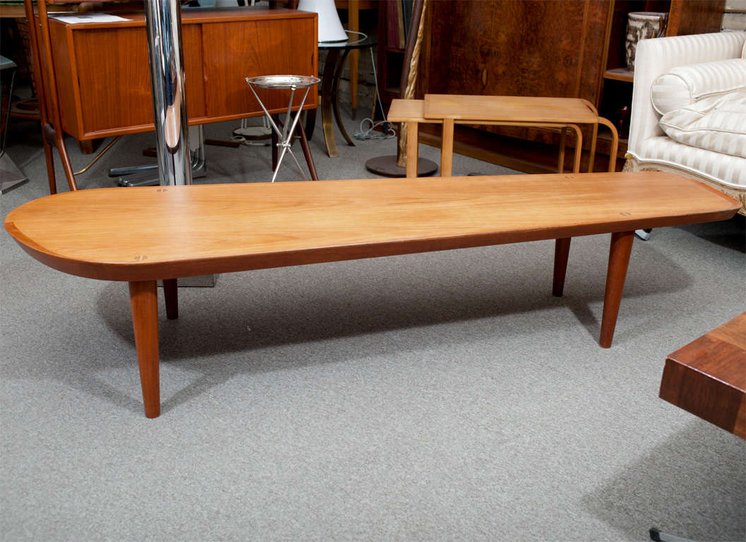 arne hovmand-olsen surf board coffee table at 1stdibs arne hovmand-olsen surf board coffee table at 1stdibs