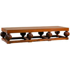 Rosewood Art Deco Style Coffee Table