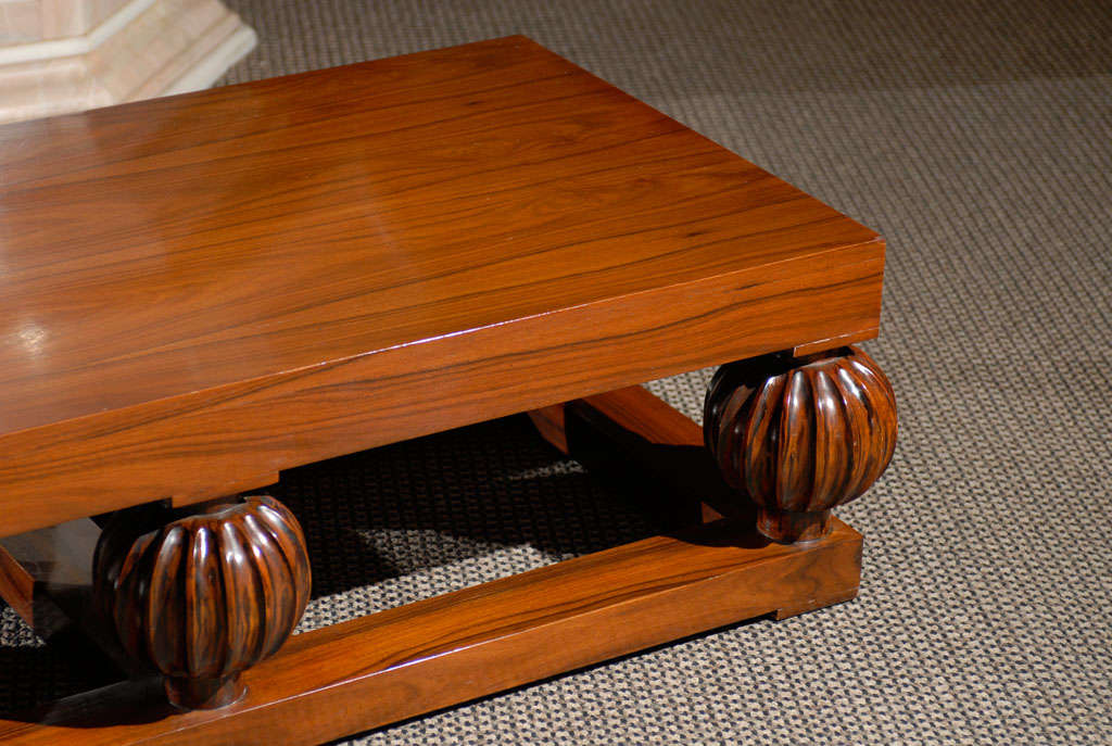 20th Century Rosewood Art Deco Style Coffee Table