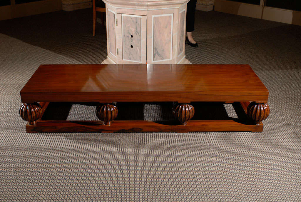 Rosewood Art Deco Style Coffee Table 2