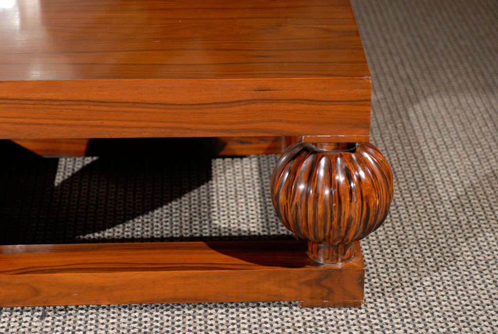 Rosewood Art Deco Style Coffee Table 3