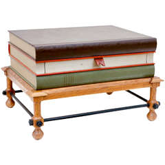 Faux Book Side Table