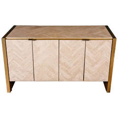 1960's Tessellated Stone Credenza