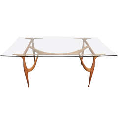 SALE Important and Rare "Gazelle" Dining Table by Dan Johnson circa 1958