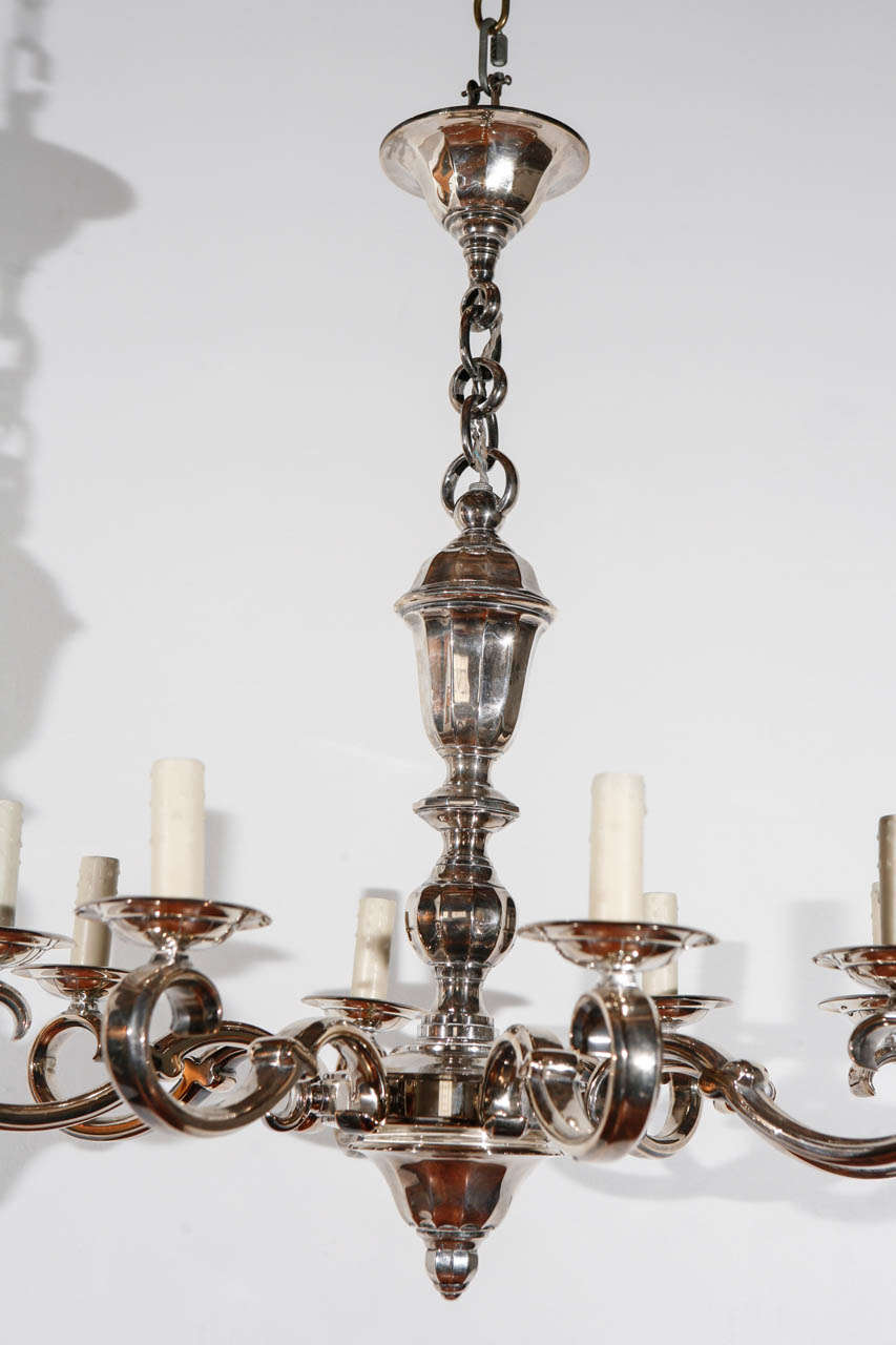 Silver-Plated Georgian Chandelier