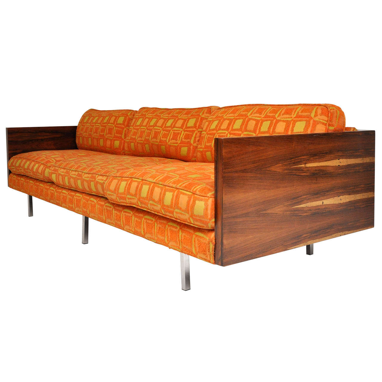 Milo Baughman Rosewood Case Sofa