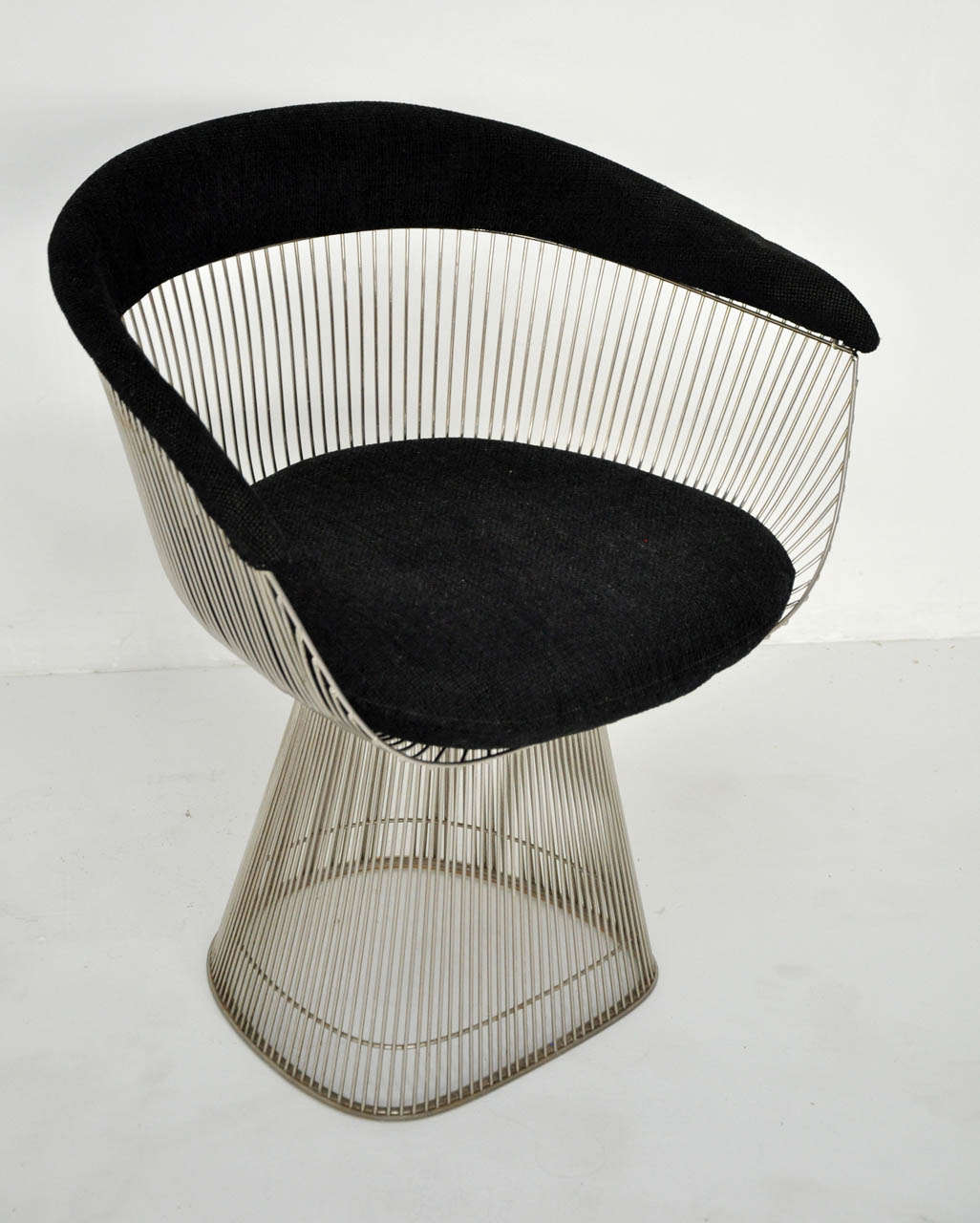 Side chair designed by Warren Platner for Knoll.  Nickel finish.

**Pair available.