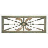 Architectural wood carved wall hanging