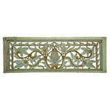 Architectural carved wood wall hanging