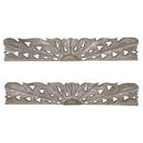 Pair of architectural wood carved wall hangings