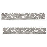 Pair of architectural wood carved wall hanging