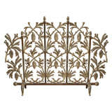 Vintage Iron fireplace screen