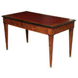 Antique 18th Century French two Drawer Leather Top Desk