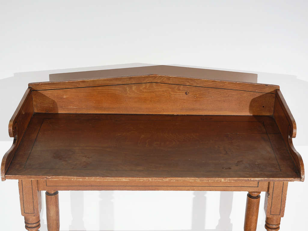 19THC ORIGINAL GRAIN PAINTED SIDE TABLE/NIGHT STAND