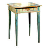Painted French Table with Tapered Leg