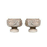 Rare French Cast Stone Urns