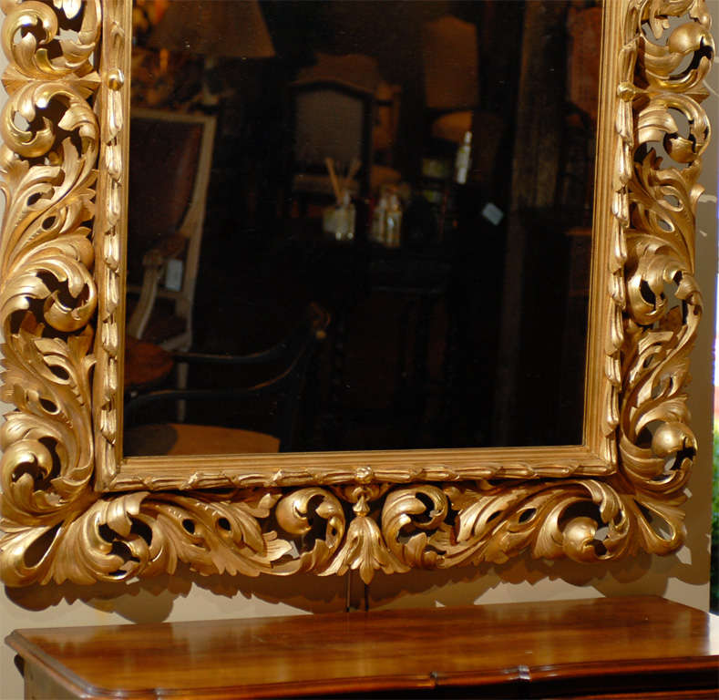 Fine 19th Century French Ornate Frame with Mirror 2
