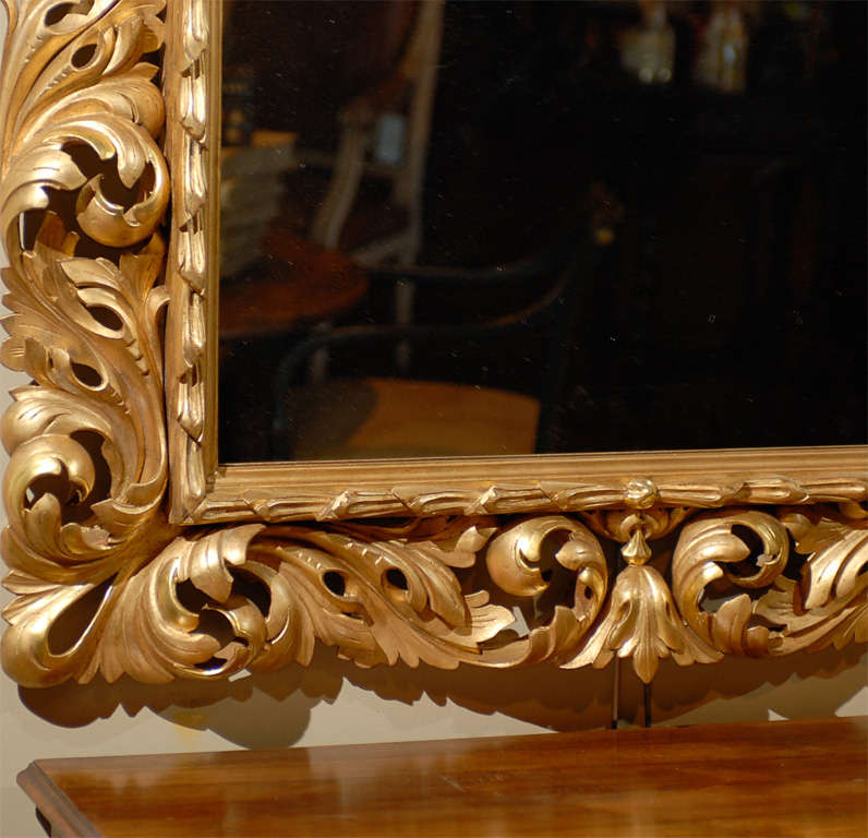 Fine 19th Century French Ornate Frame with Mirror 3