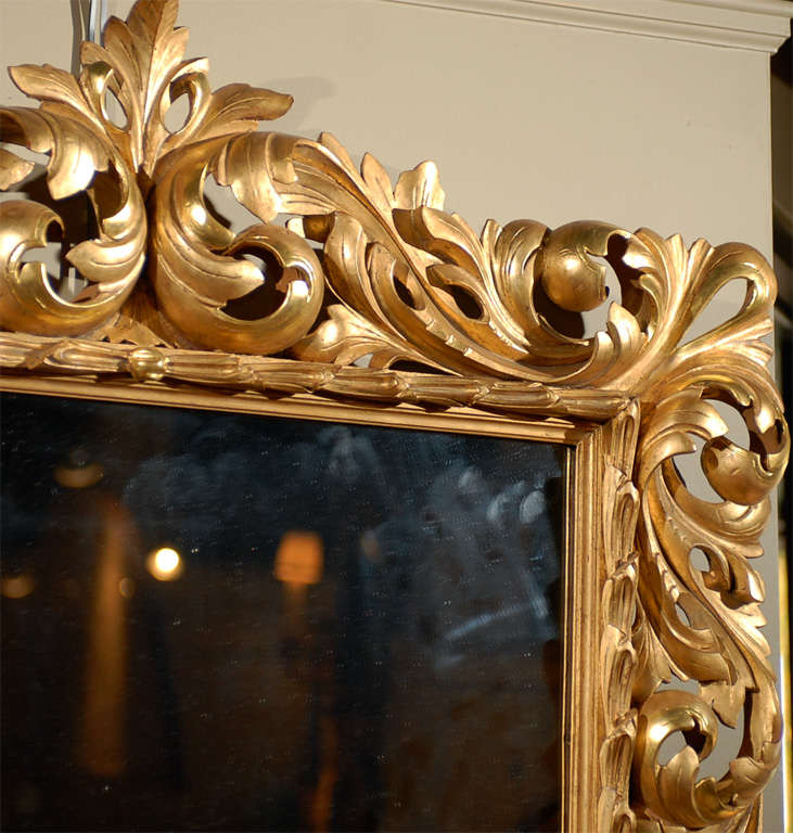 Fine 19th Century French Ornate Frame with Mirror 6